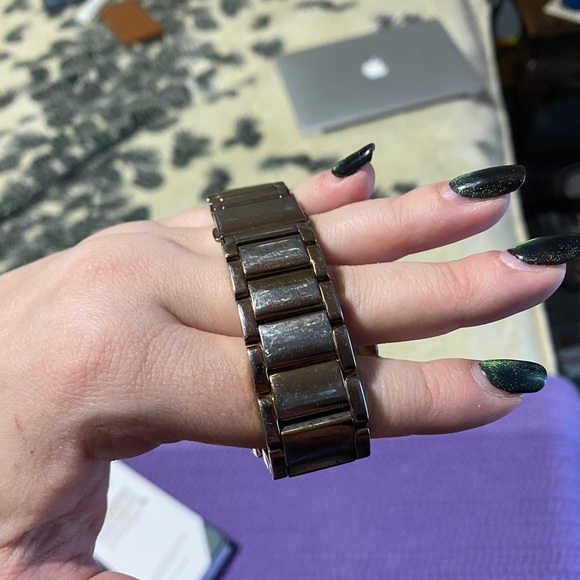 Michael Kors 5450 Rose Gold Crystal Chronograph Womens Wrist Watch - Picture 6 of 9